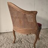 Louis XV caned office chair, 19th century