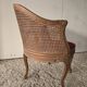 Fauteuil de Bureau Louis XV canné XIXeme