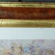 Frame in marbled gilded wood with glass 57.50 x 42.50 cm