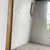 19th century rectangular gilded channel mirror