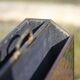 Vintage magazine rack, two-tone woven brass magazine rack, book storage