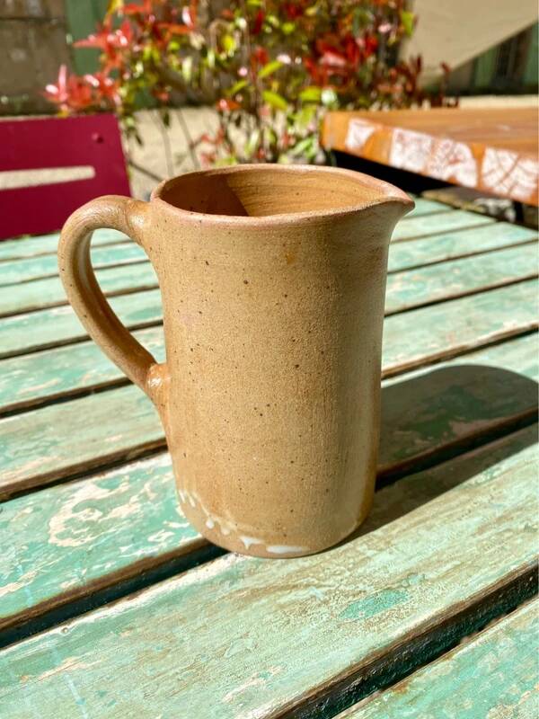 Small vintage stoneware carafe