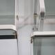 3 Seventies aluminium glass nesting tables