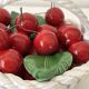 Italian ceramic cherry basket signed Bassano – Vintage