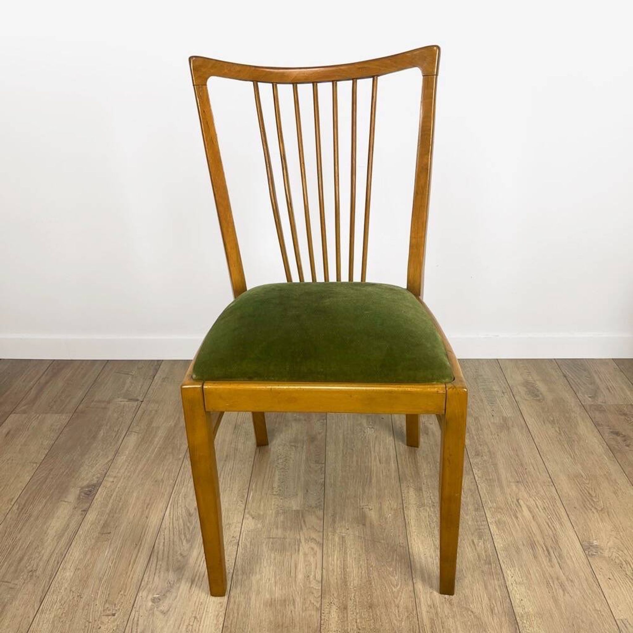 Duo de chaises à barreaux style scandinave années 50