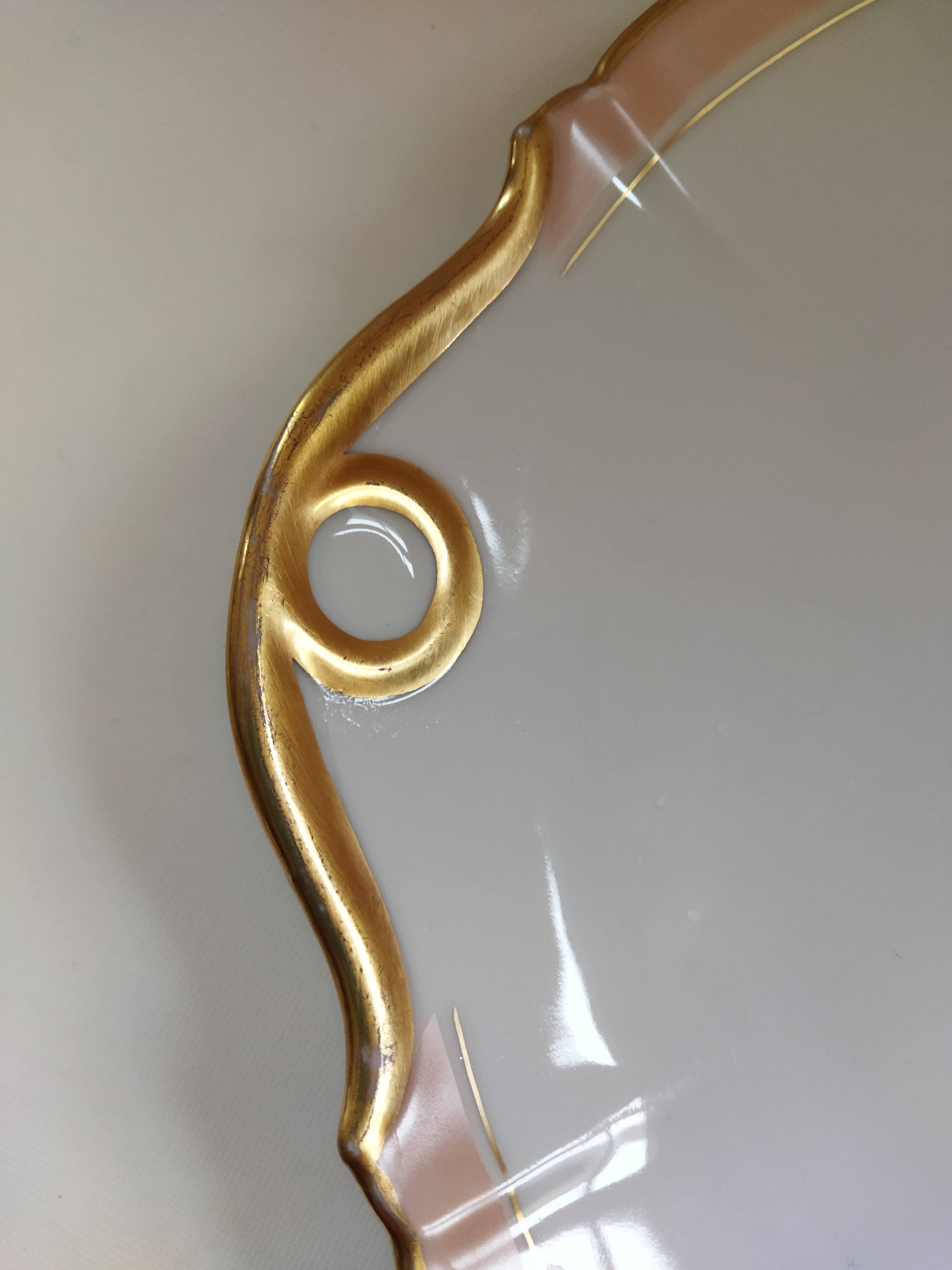 Limoges porcelain pie dish