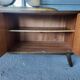 Vintage Scandinavian style dressing table with triptych mirror and bedside table.