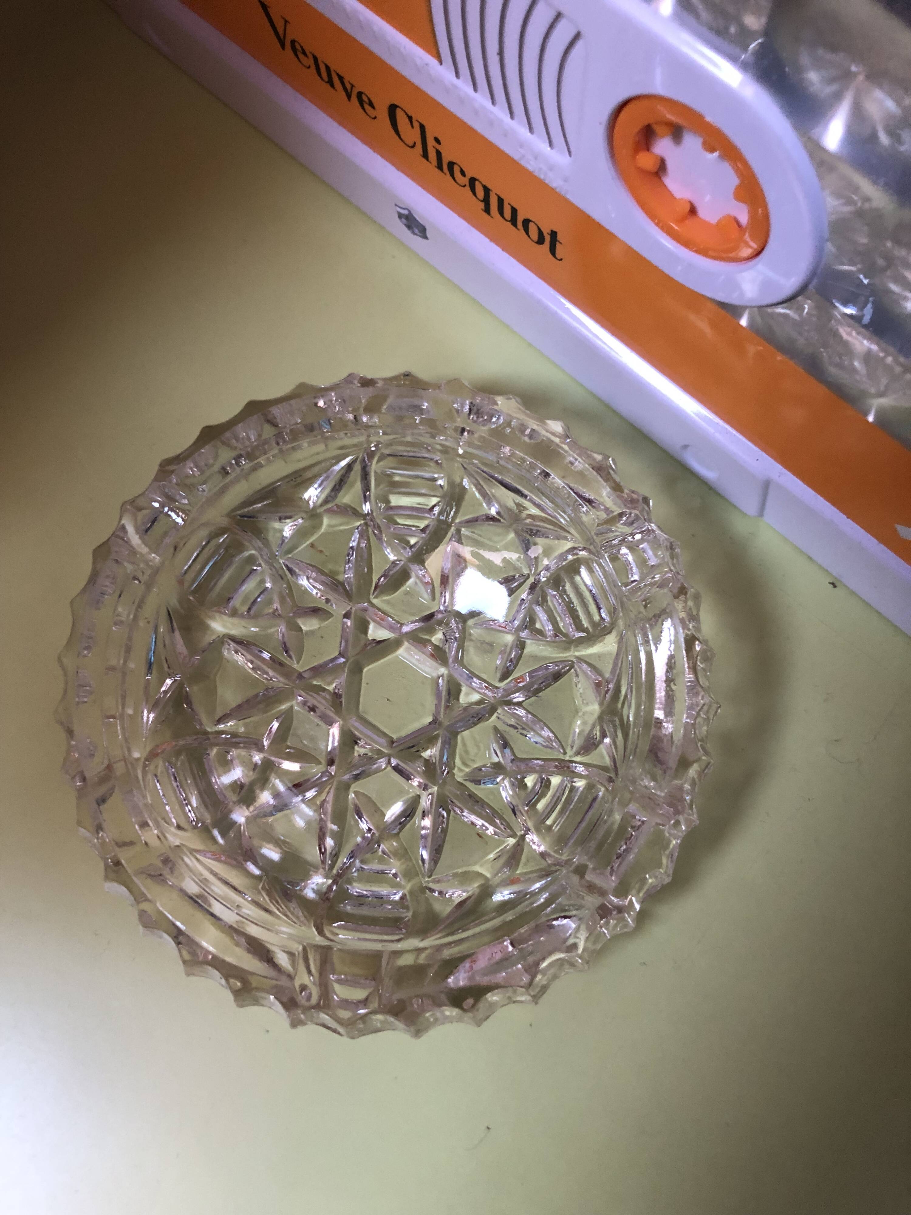 Vintage glass ashtray