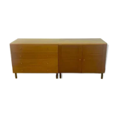 Paire de commodes Hikor Písek, Tchécoslovaquie, 1970