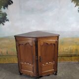 Louis XV period corner cabinet in walnut
