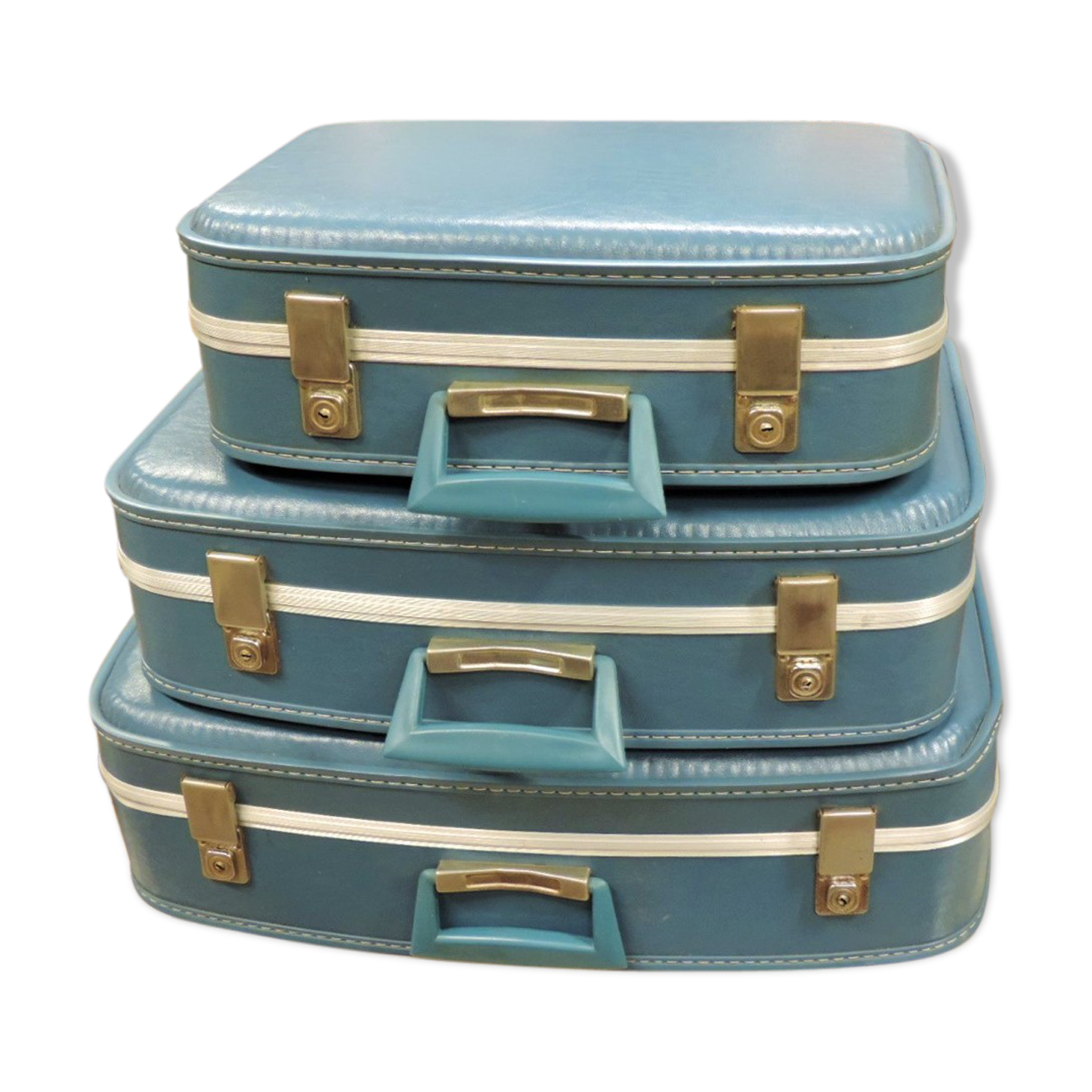 Set of three suitcases "Air France" 1960