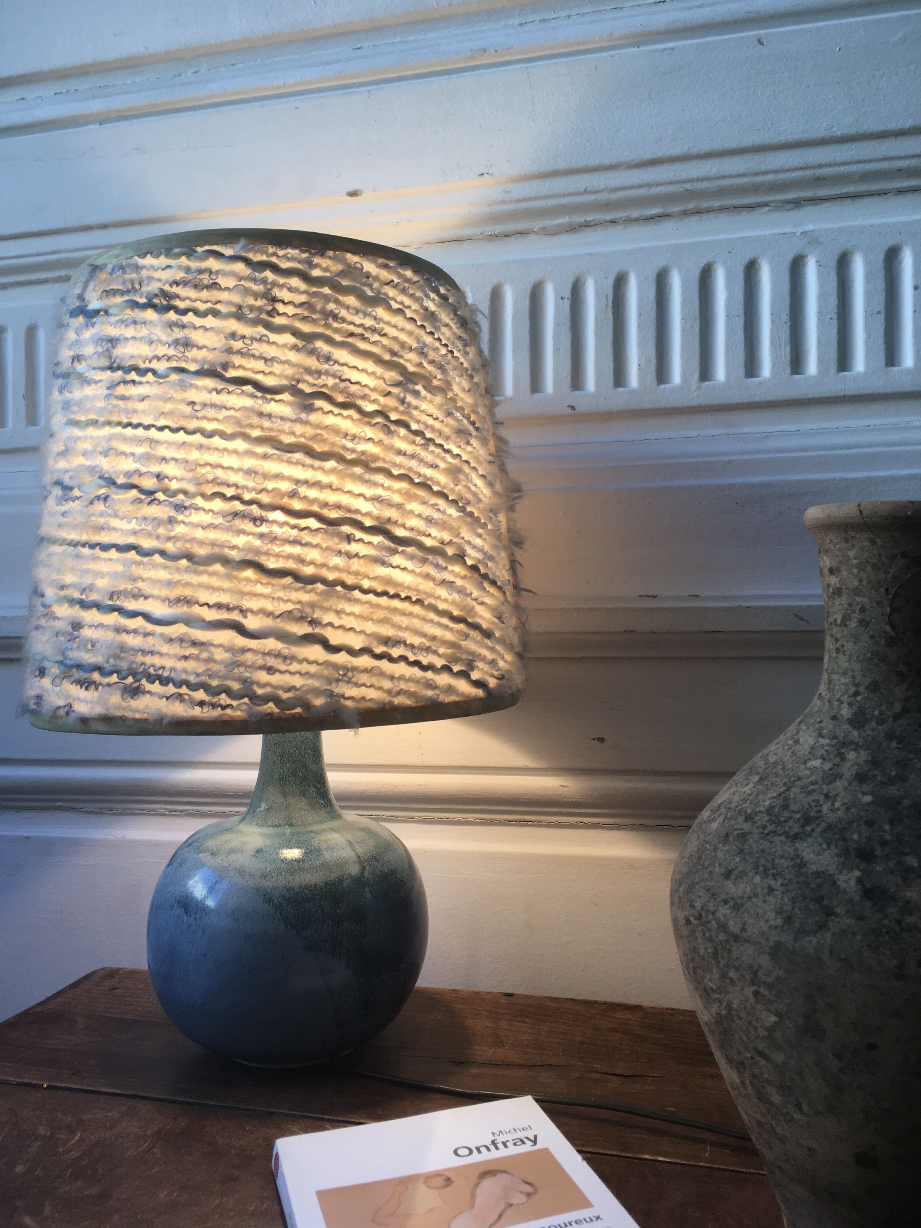 Vintage signed ceramic lamp