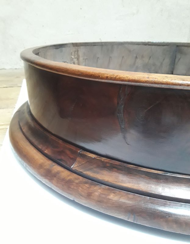 Bed sky, canopy in solid walnut XIX°