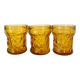 Verres à eau ambrés vintage