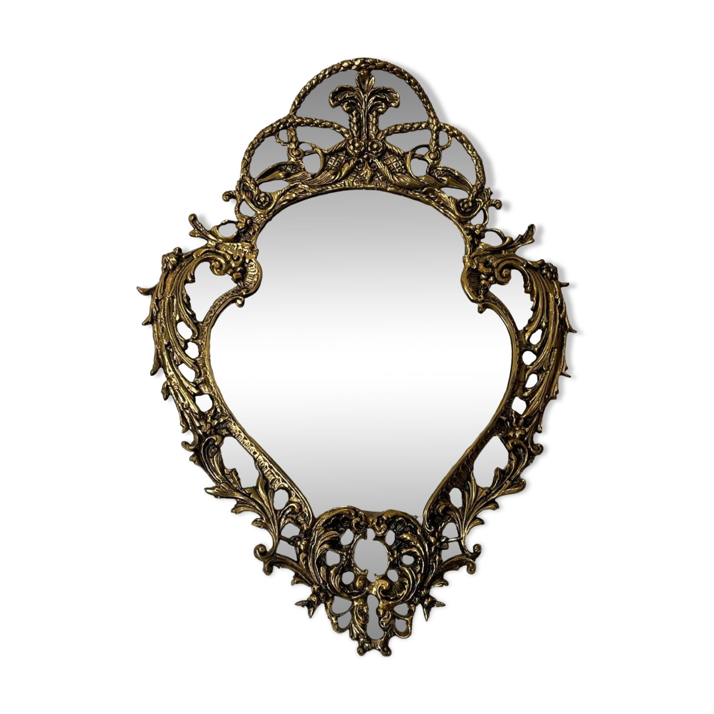 Miroir en bronze doré