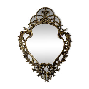miroir en bronze doré