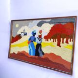 Tableau vintage fil de laine