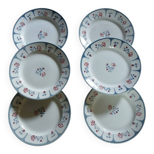 6 assiettes à dessert - saint amand