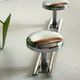Vintage chrome metal coat stand