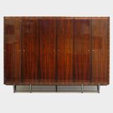Vintage mid century modern Italian design wardrobe in rosewood, 1960s