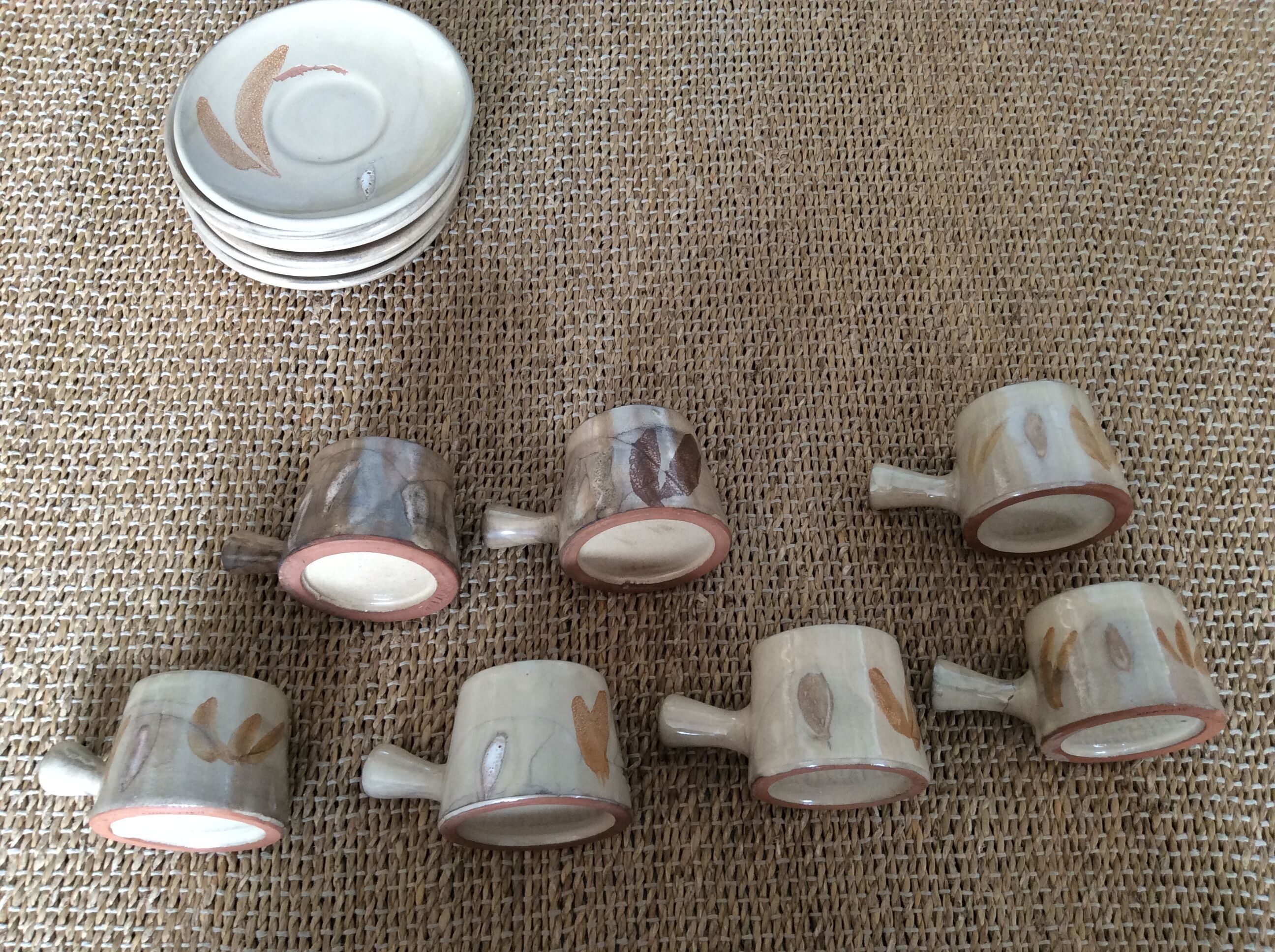 7 Vallauris coffee cups