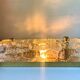 Glass & Brass wall sconces design by Carl Fagerlund for Orrefors /Lyfa