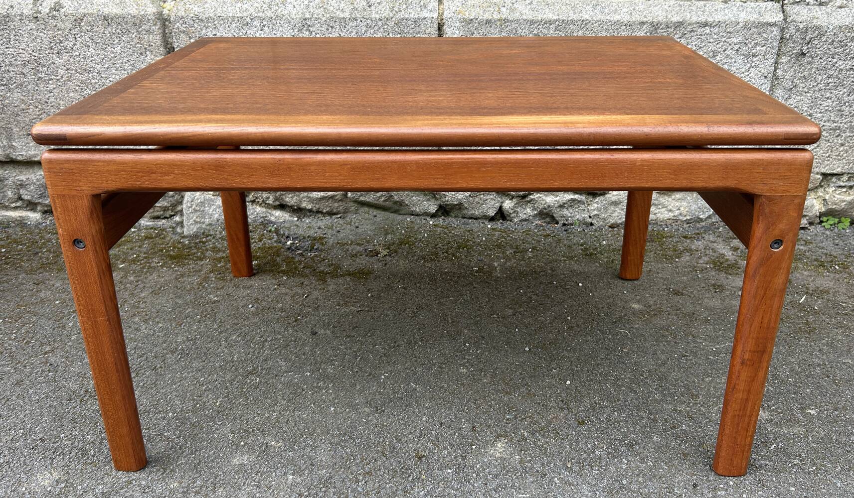 Danish teak coffee table Trioh Mobler attributed to Niels Bach, vintage, 1960s