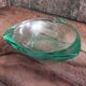 Large vintage ashtray, from the 60s-70s, in green glass