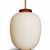 "Teak-Kina" pendant light, Bent Karlby for Lyfa, 1950s
