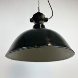 East German Enamel Factory Light By Lbd Veb Leuchtenbau Dresden, 1950s