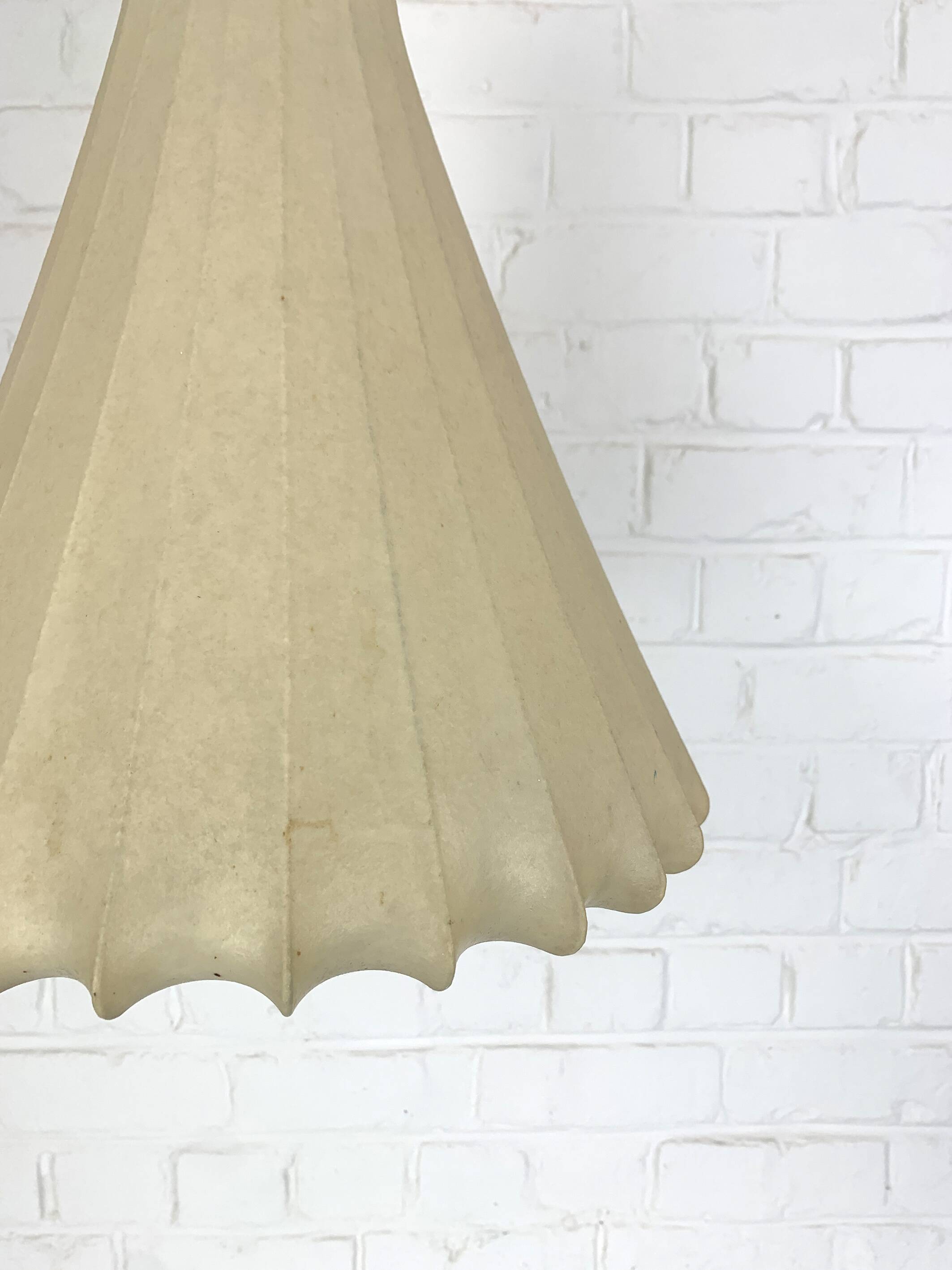 Large Cocoon Pendant Lamp, Friedel Wauer for Goldkant Leuchten, 1960s