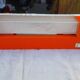 Pair of vintage orange wall lights