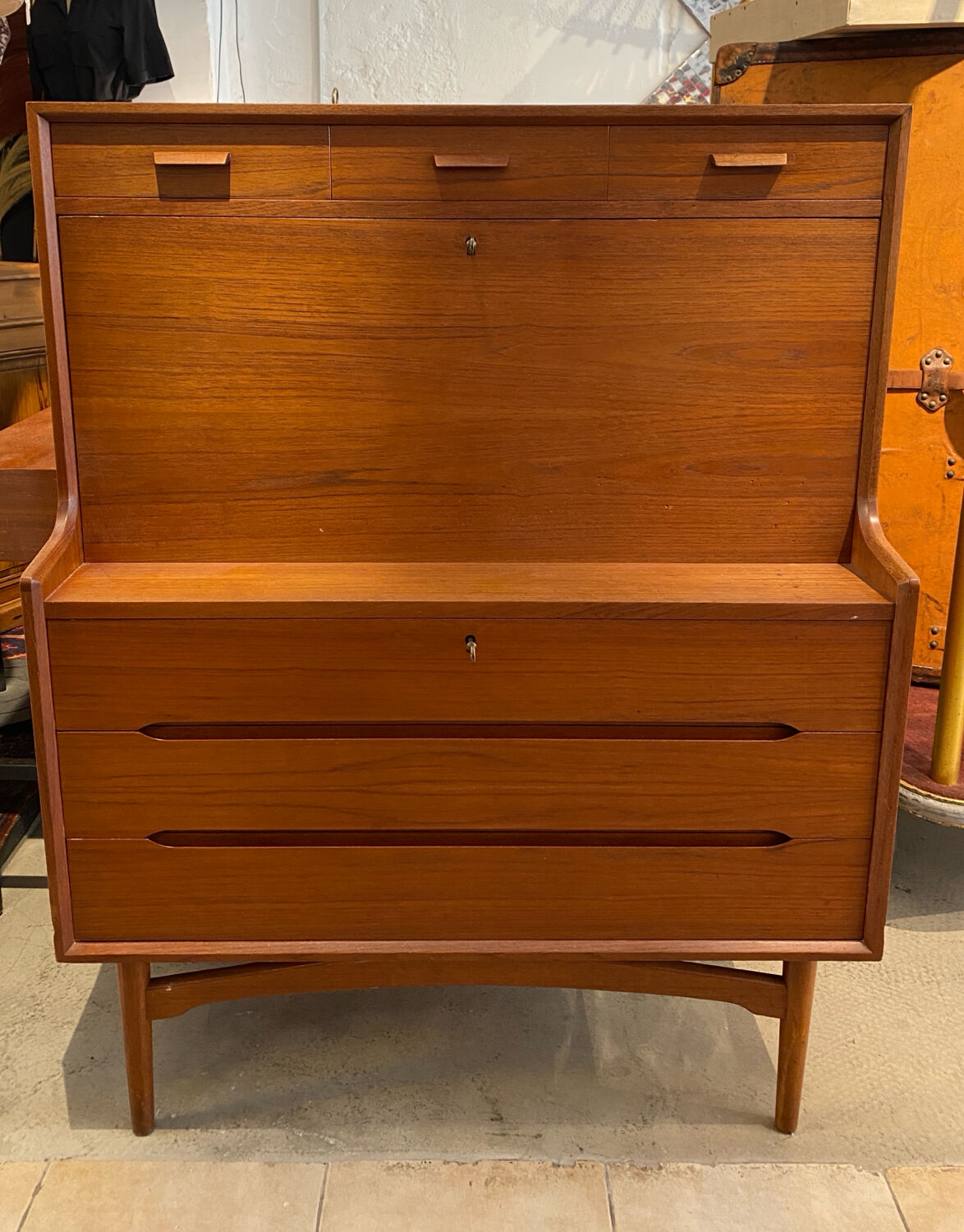 Danish teak secretary desk, 1960