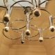 Sciolari chrome metal ceiling light with 8 light sources.