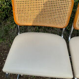 Series of 6 chairs Marcel Breuer Cesca B32