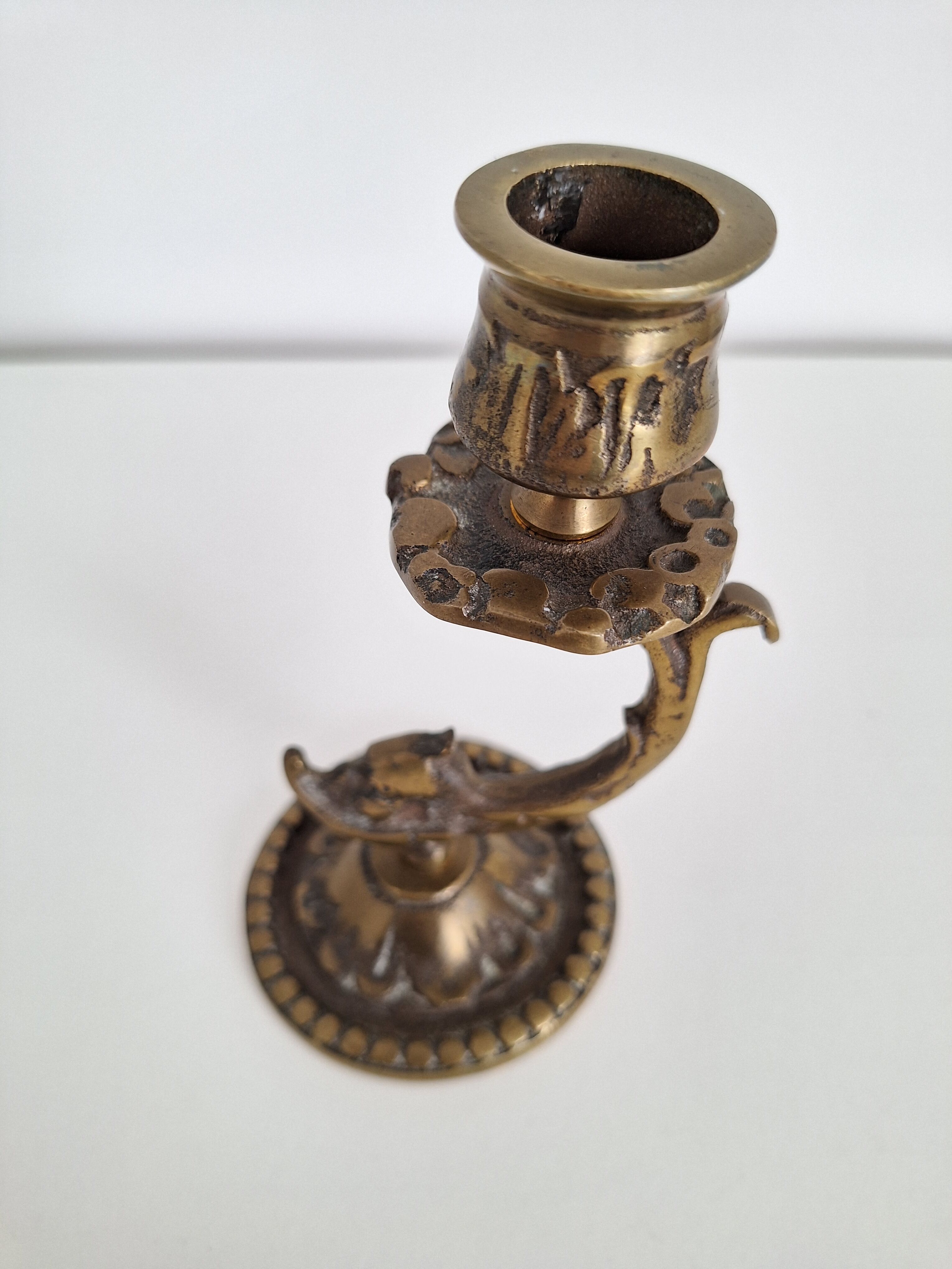 Vintage brass candle holder