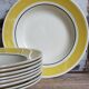Nine plates faience of gien creation primefleur service caroline vintage