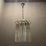 Italian Murano glass trilobi light pendant, 1960s