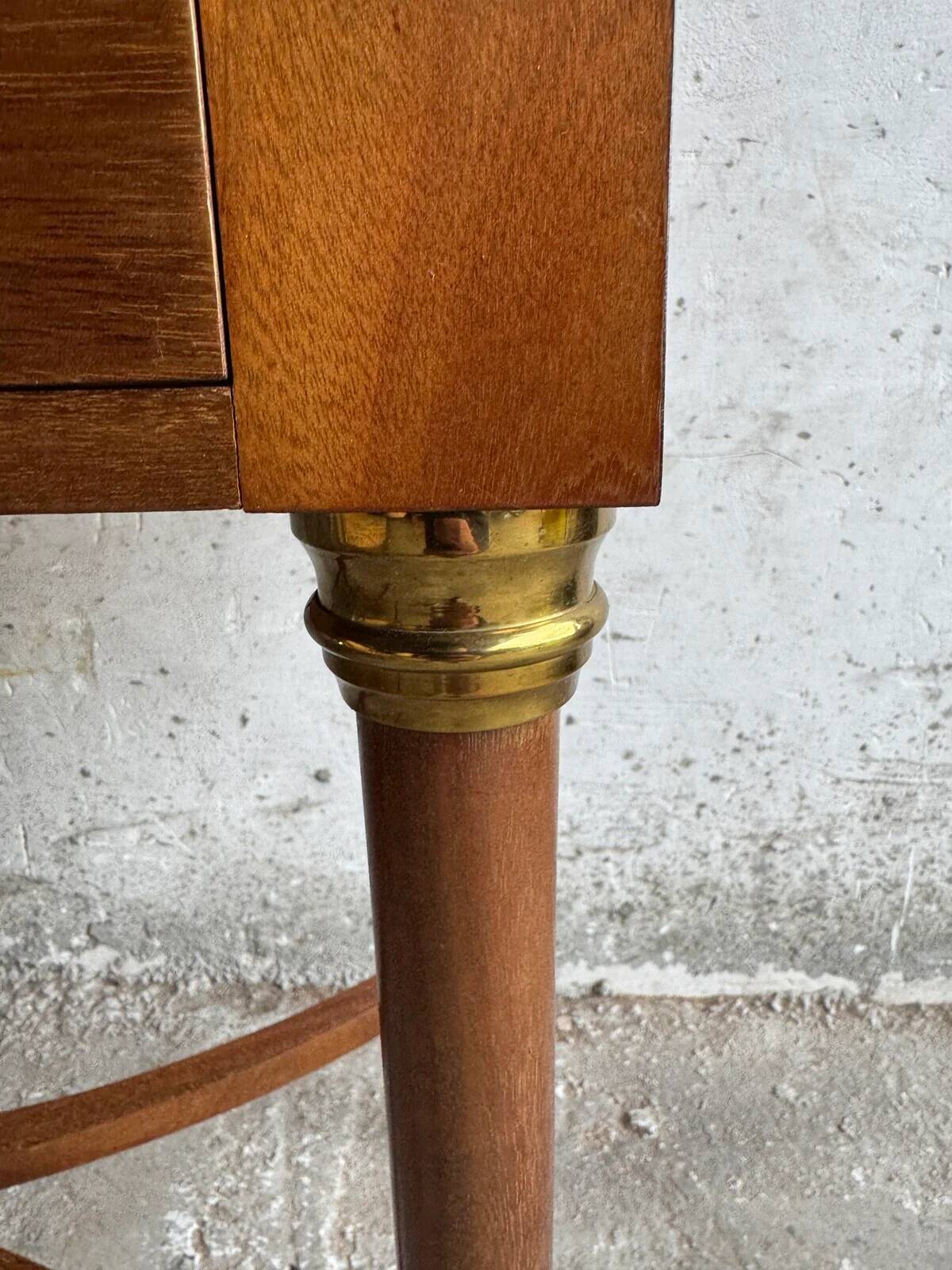 Antique writing desk by DeCoene with chair