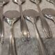12 silver-plated metal ice cream scoops by Ercuis, Art Deco style
