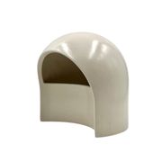 Lampe de table en céramique blanche organique, Italie 1970