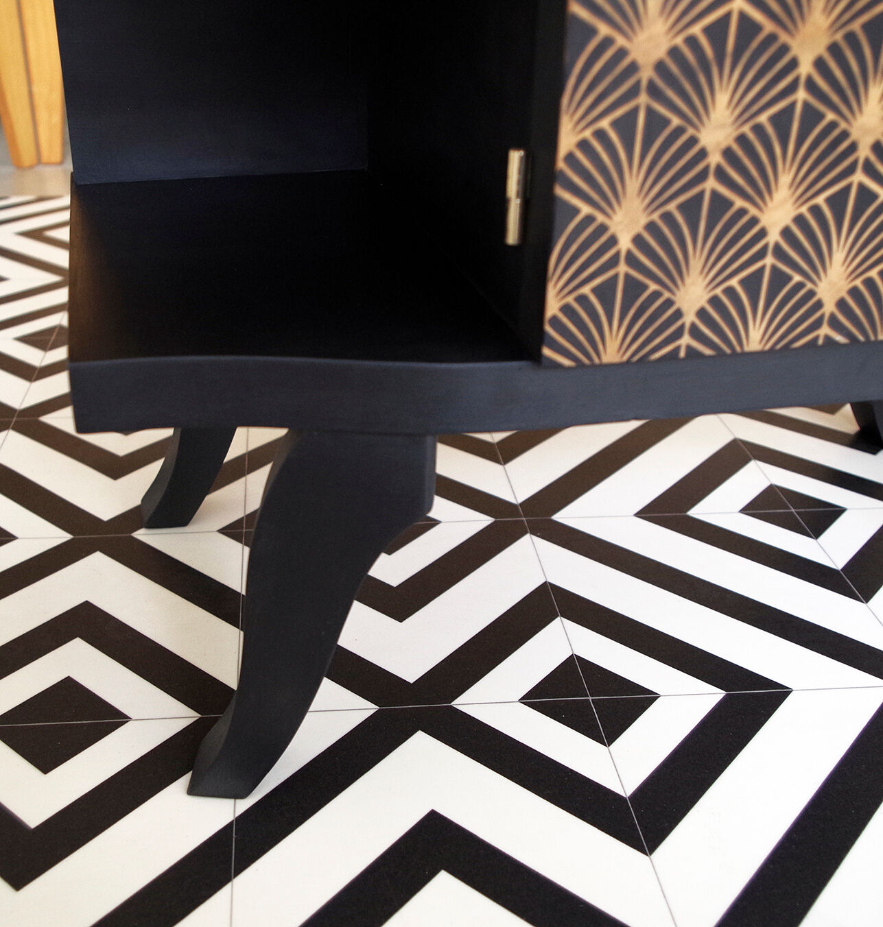 Pair of vintage bedside