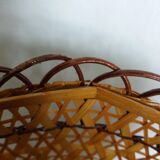 Wicker rattan pendant lampshade
