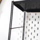 Black metal wall shelf, 1960