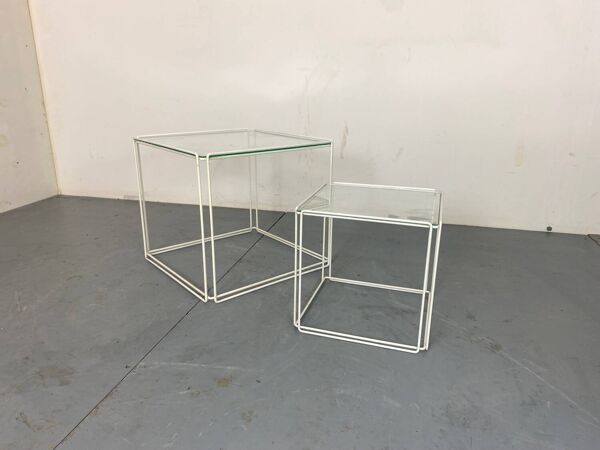 Tables d'Appoint Gigognes Minimalistes Modernes de Max Sauze Studio, 1970s, Set de 2