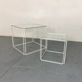 Tables d'Appoint Gigognes Minimalistes Modernes de Max Sauze Studio, 1970s, Set de 2