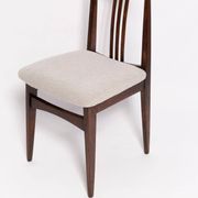 Mid-Century Chair in Boucle and Beech by M. Zielinski, Europe, 1960s