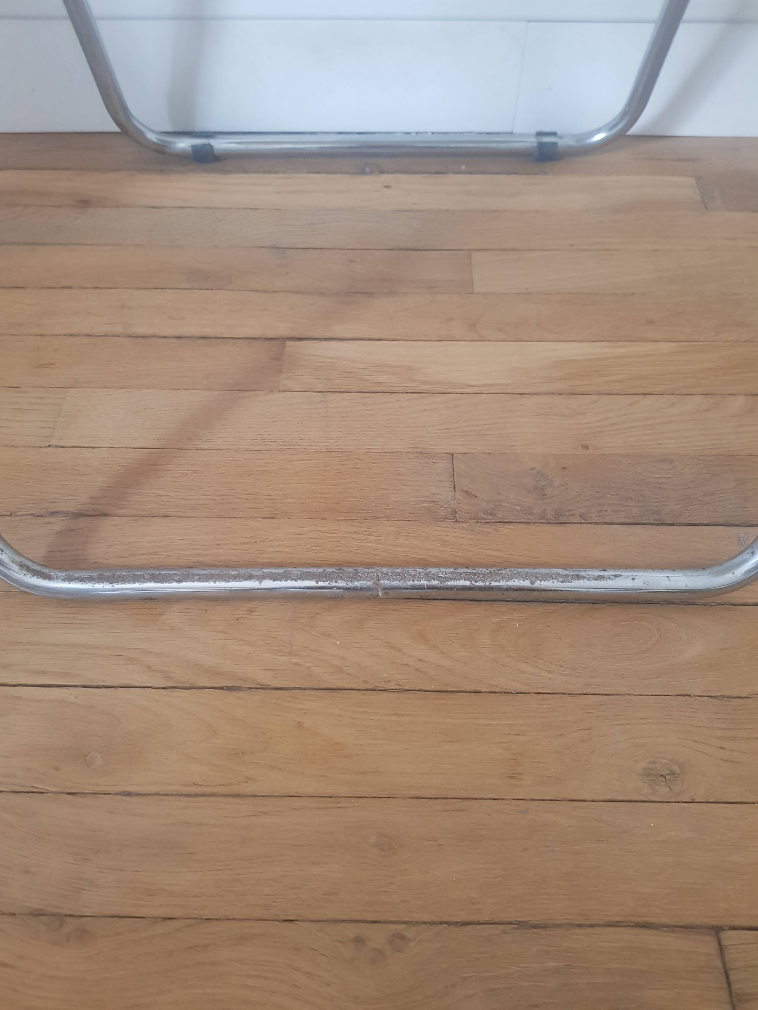 Metal and plexiglass folding chair