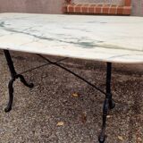 Bistro table with marble top