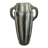 Large enameled ceramic vase 1940 Vierzon ceramic